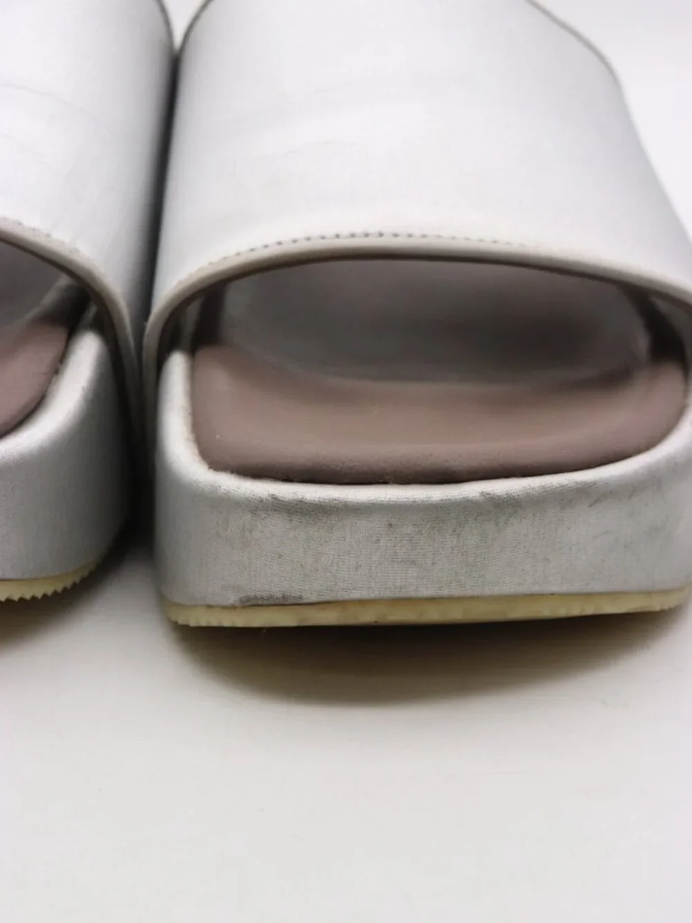 Adidas Y-3 Silver Sandals Men's Size 10 Casual Slide Shoes HQ3665